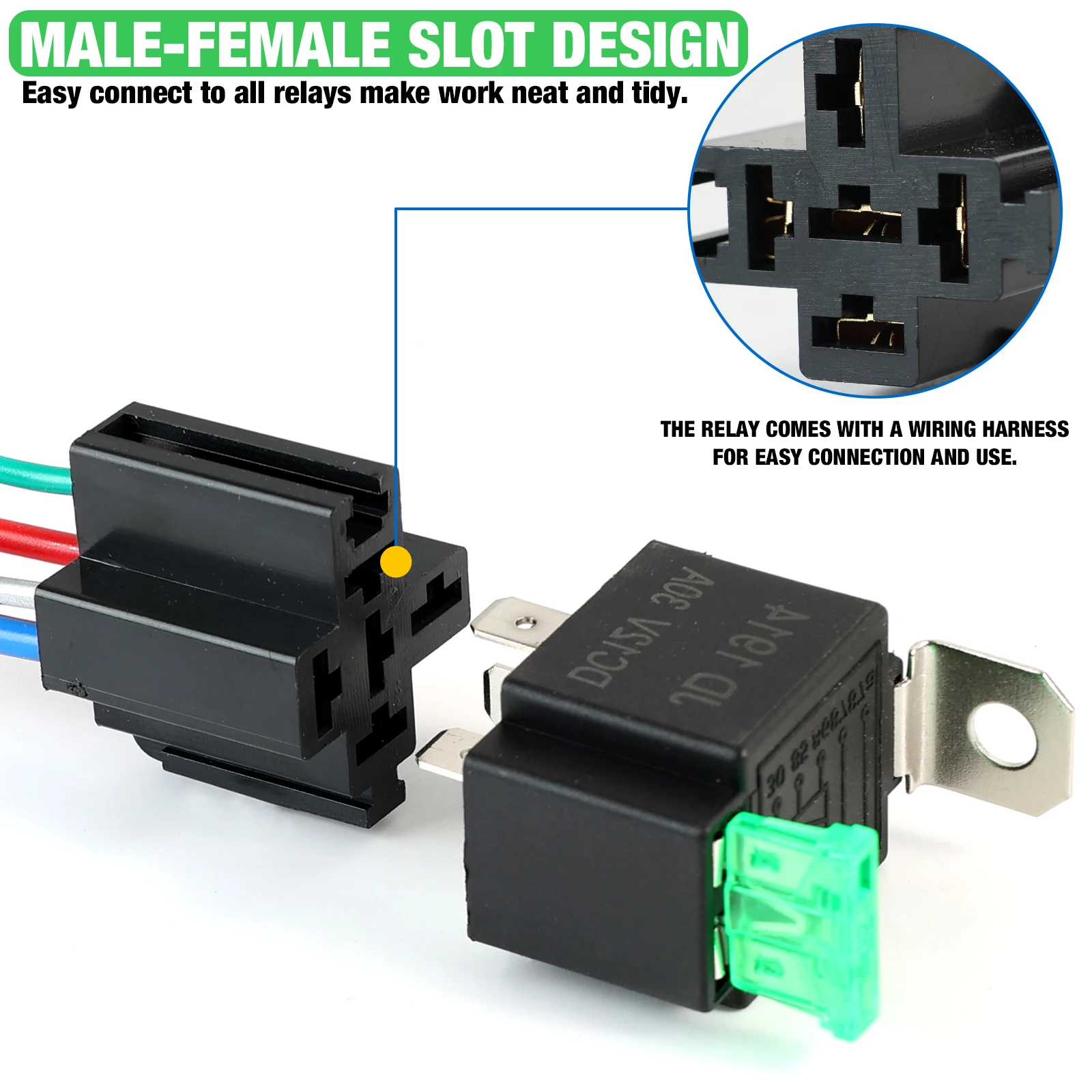 30Amp Automotive Kabelbaum Set Sicherung Relais – Bild 2