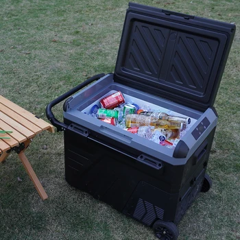 Auto-Kühlschrank 12V AC DC, Tragbarer Gefrierschrank für Camping, Elektrischer Kompressor-Kühler, SOW45