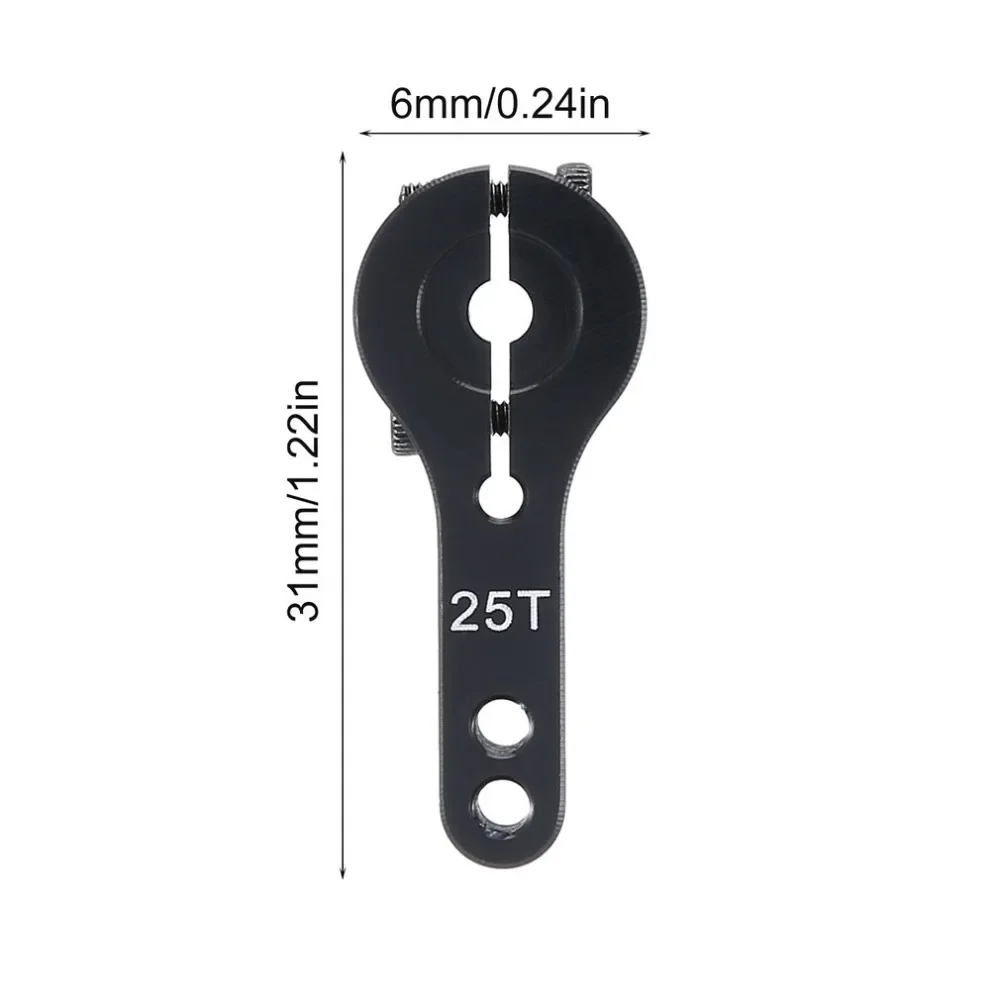 NEEBRC 25T RC Servo Horn Aluminium Arm Set für MG995 MG996R E9001 RC – Bild 3