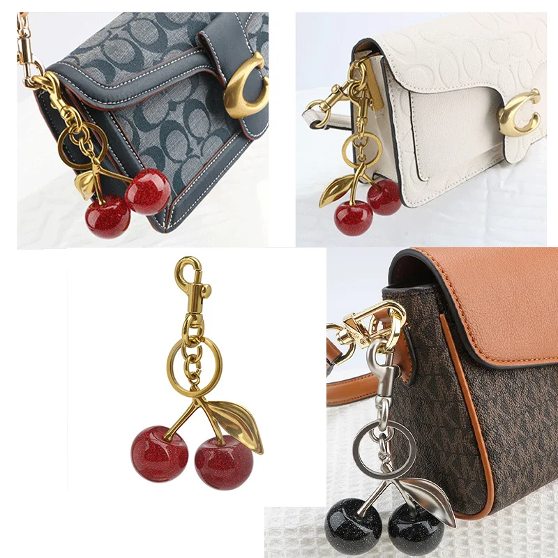 Kirsch-Charm-Handtaschen-Anhänger-Schlüsselanhänger für Damen – Bild 6