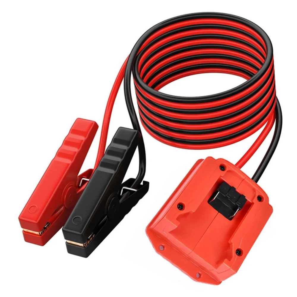Power Wheel Batterieadapter für Milwaukee 18V mit 6FT tragbarem Überbrückungskabel Autobatterie-Ladegerät