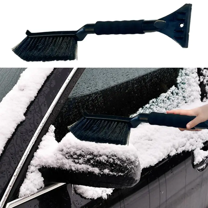 Eiskratzer für die Windschutzscheibe des Autos, 2-in-1-Schneeschaber – Bild 3