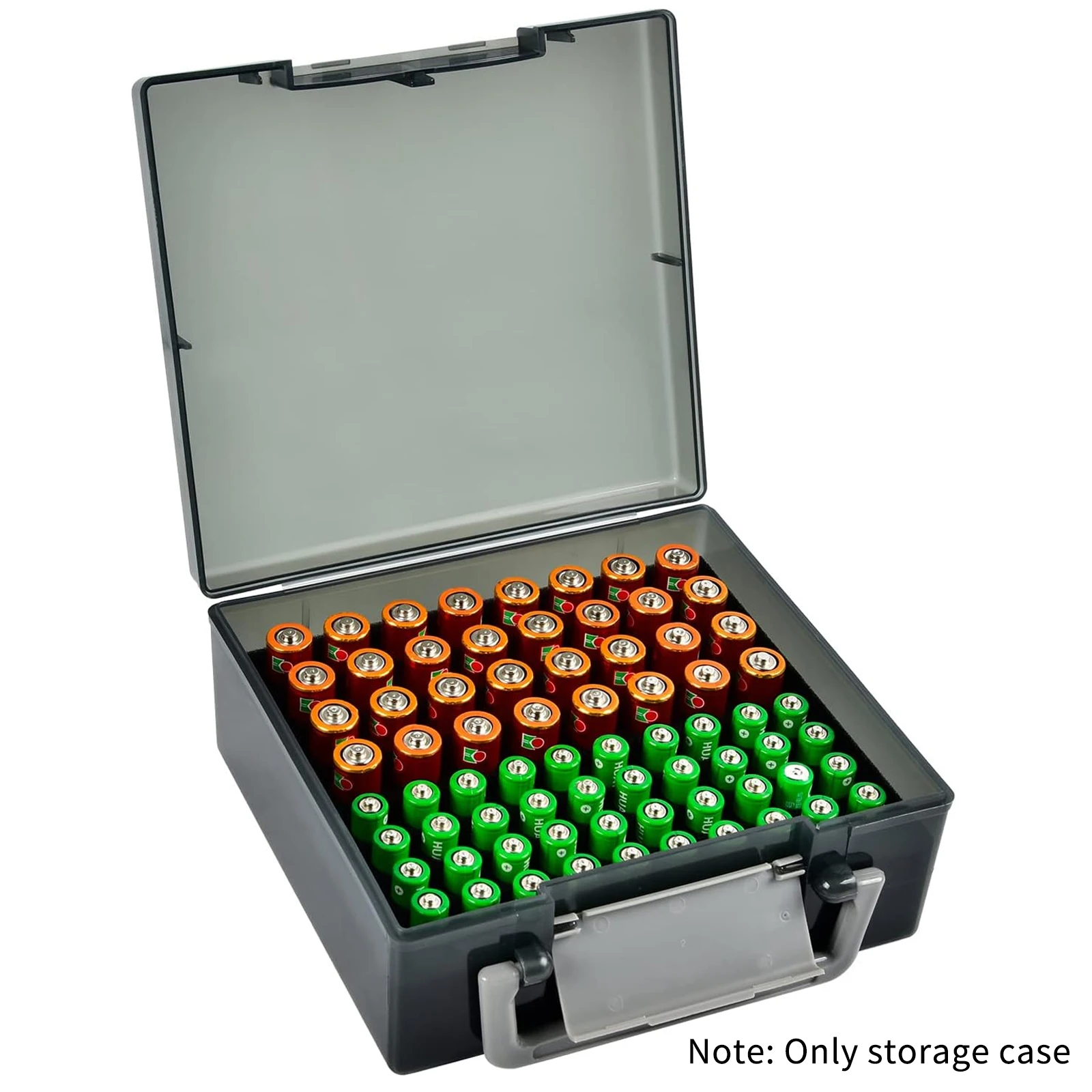 Batterie-Aufbewahrungs-Organizer-Halter für 72 AA AAA-Batterien, Batteriebox, Garagenbehälter