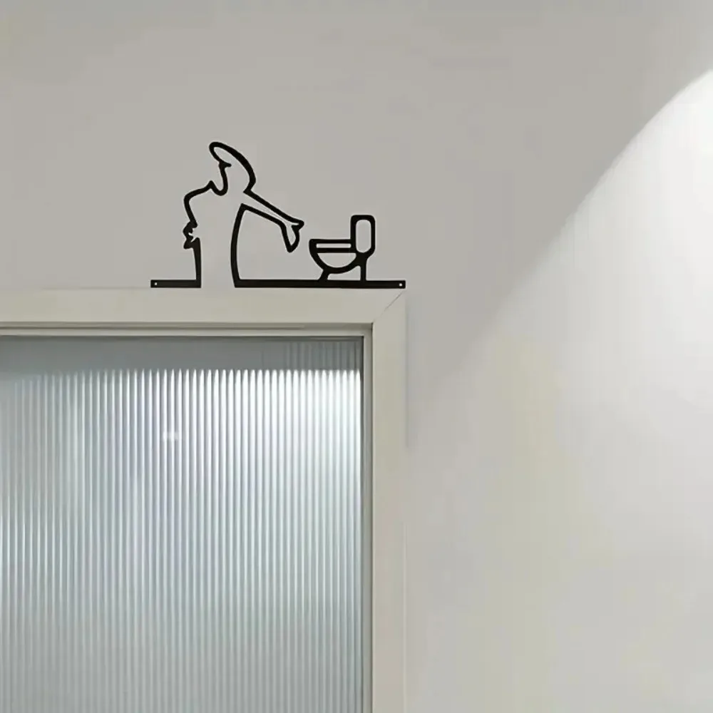 Moderne Metall Wand Dekor Badezimmer Wohnzimmer Zeichen 2D flache – Bild 2