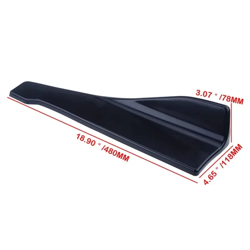 48CM Seite Röcke Für Autos Universal Stoßstange Spoiler Splitter – Bild 6