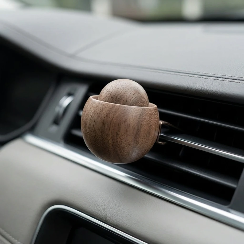 Auto- und Heim-Duftöldiffusor - Aus Holz Gefertigter Mini-Diffusor – Bild 6