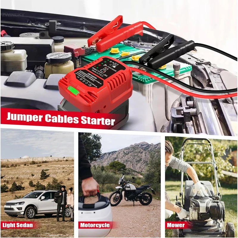 Milwaukee 18V Lithium-Batterie Starthilfekabel Auto-Zündgerät – Bild 5
