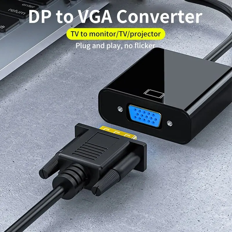 DisplayPort auf VGA Kabel für Monitor, TV und Projektor – Bild 6