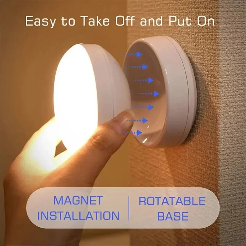 LED-Nachtlicht, USB-Aufladung, intelligente menschliche Induktion – Bild 2