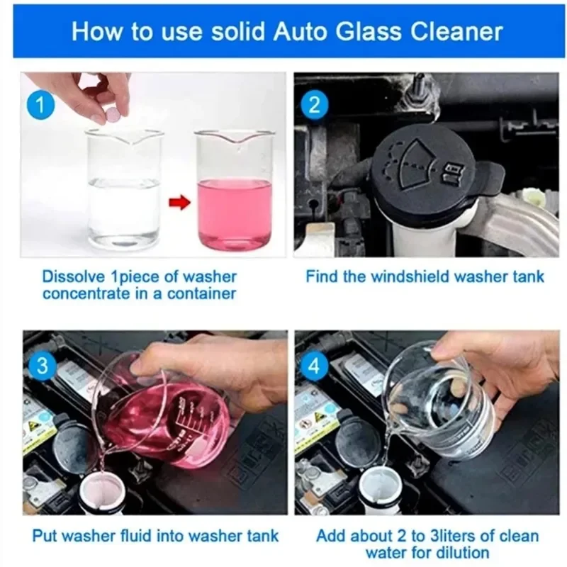 Auto Windschutzscheibe Glas Konzentrierte Waschmaschine Tabletten Auto – Bild 5
