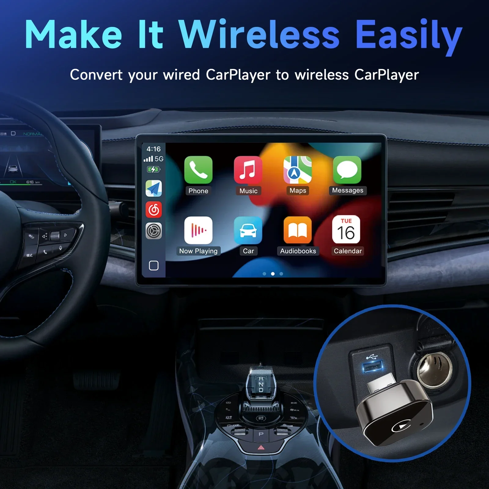 2026 Hot CarPlay/Android Auto Adapter: Kabelgebunden zu Kabellos – Bild 2