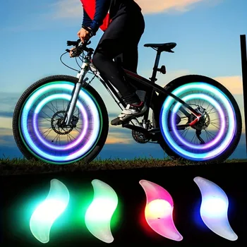 LED Fahrrad Rad Speichen Licht Bunte Wasserdichte MTB Balance Fahrrad Reifen Flash Lichter Warnung Radfahren