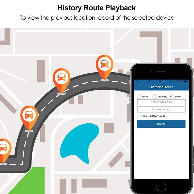 GPS Tracker Auto 4G GPS Locator Auto 10000 mAh Auto Tracker Magnet 4G – Bild 4