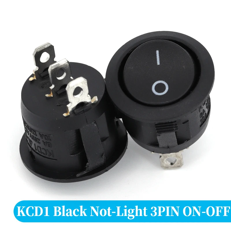 EIN/AUS Runde Rocker Schalter LED beleuchtet Auto Dashboard Dash Boot Van 12V 24V / 6A 250V / 10A 125V