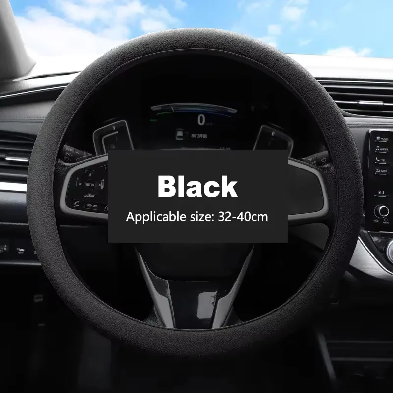Silikon-Lenkradabdeckung, elastische Schutzhülle, mehrfarbig, Auto-Innenausstattung