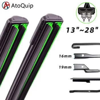 Universal Front Auto Wischer Klingen Doppel Schicht Gummi Weiche Rahmenlose Klammerlose Bürsten