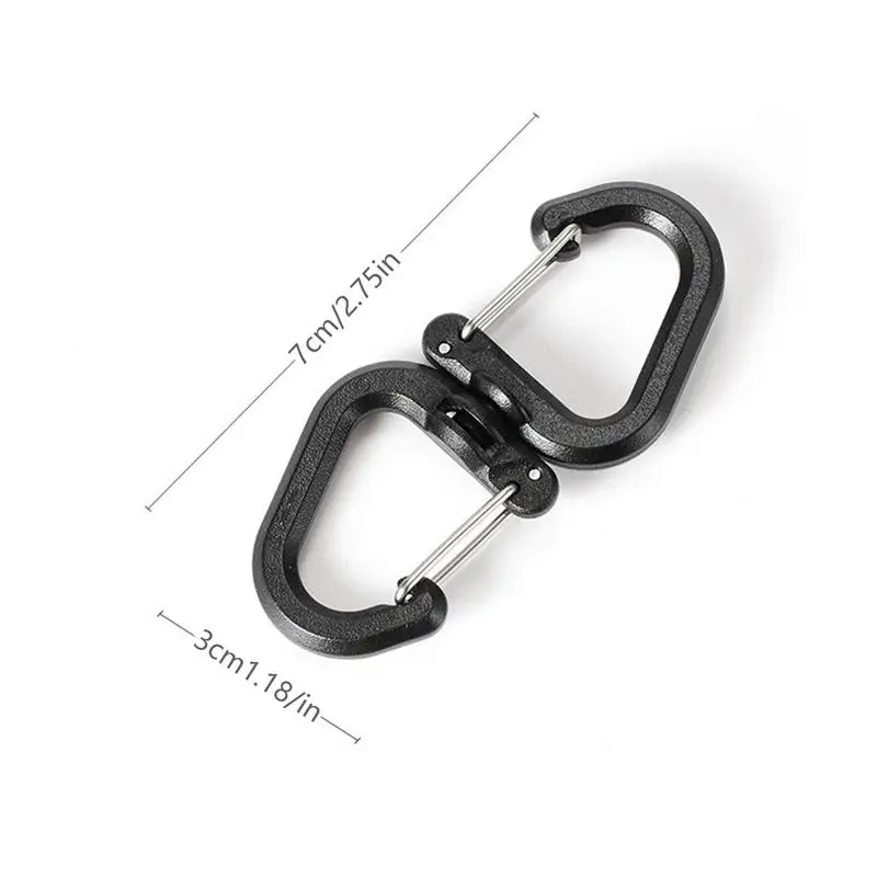 Doppelter Clip-Karabiner, Outdoor-Haken-Clip, vielseitig einsetzbar – Bild 5