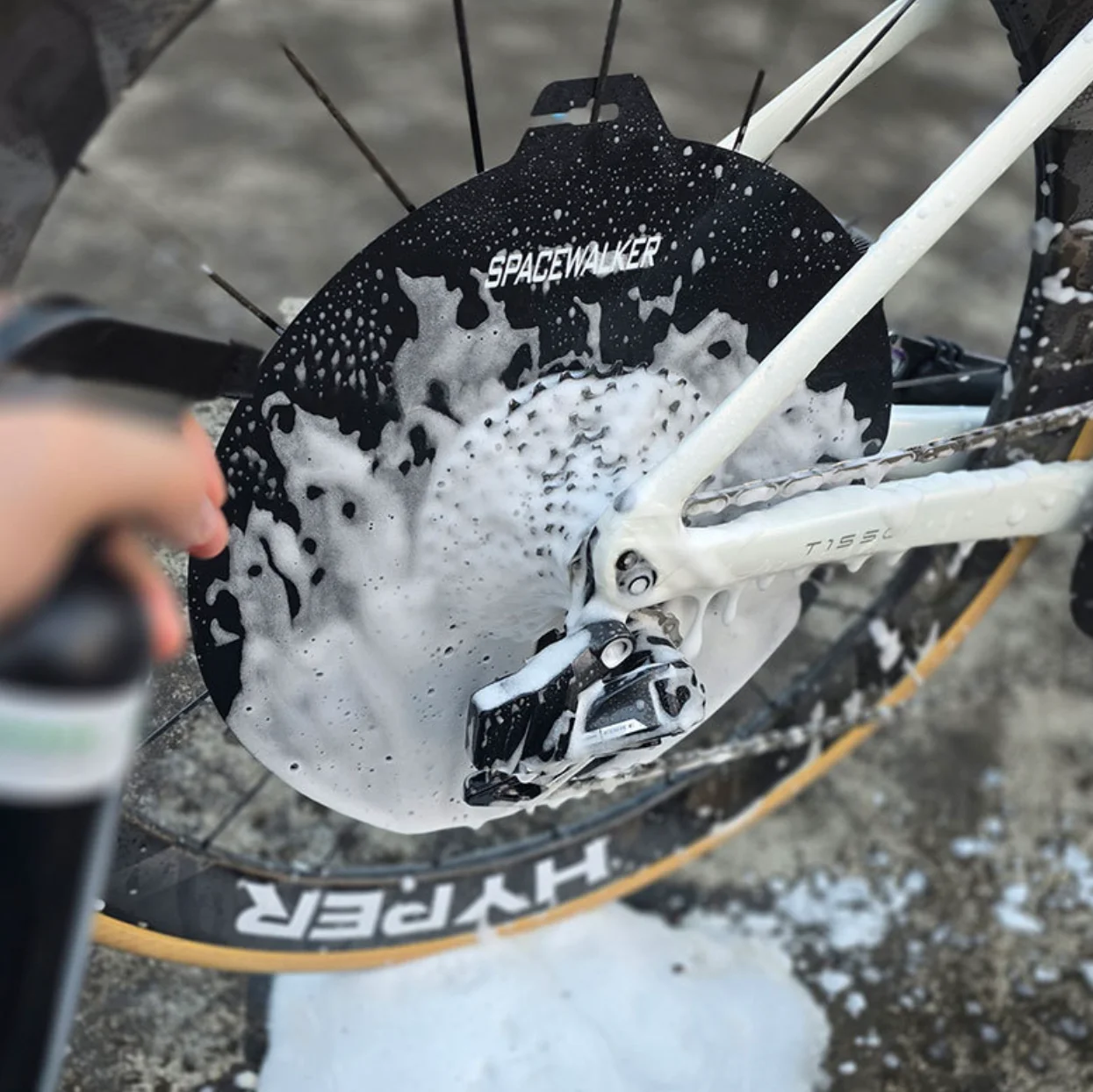 Fahrrad Motorrad Waschen Disc Bremse Reinigung Schutz Abdeckung Anti – Bild 4