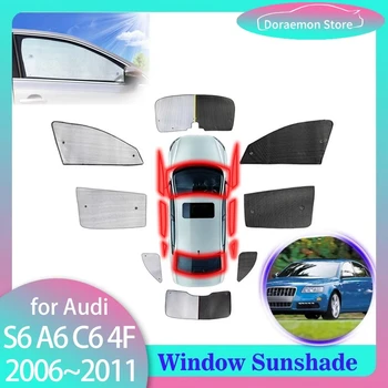 Sonnenschutz für Audi S6 A6 C6 4F RS6 2006 ~ 2011 2007 2008 2009 2010 Windschutz scheibe Visier matte