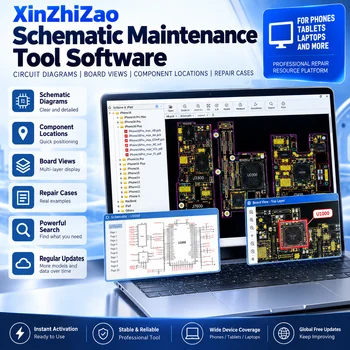 XinZhiZao XZZ 1 Monat / 1 Jahr Online-Dongle Schaltplan- und Boardview-Bildschirmzeichnung für Handy-, iPad