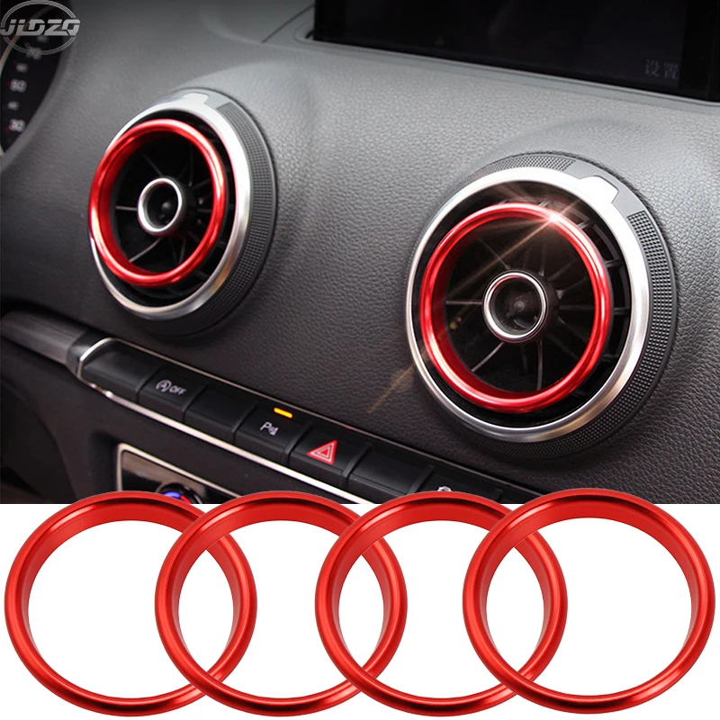 Auto Air Center Konsole Outlet Trim Innen Ring Abdeckung Styling Für Audi A3 8V S3 2014-2019 q2 2017 2018 2019