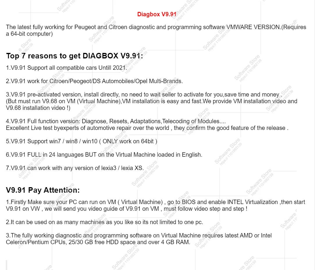 Diagbox V9.91 OBD2 Software-Link Autoreparatur-Diagnosetool Voll – Bild 3