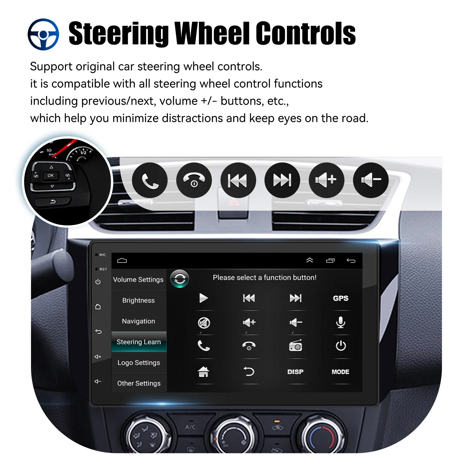 ESSGOO 7 9 10 "Autoradio Android Auto Carplay Auto Stereo Multimedia – Bild 6