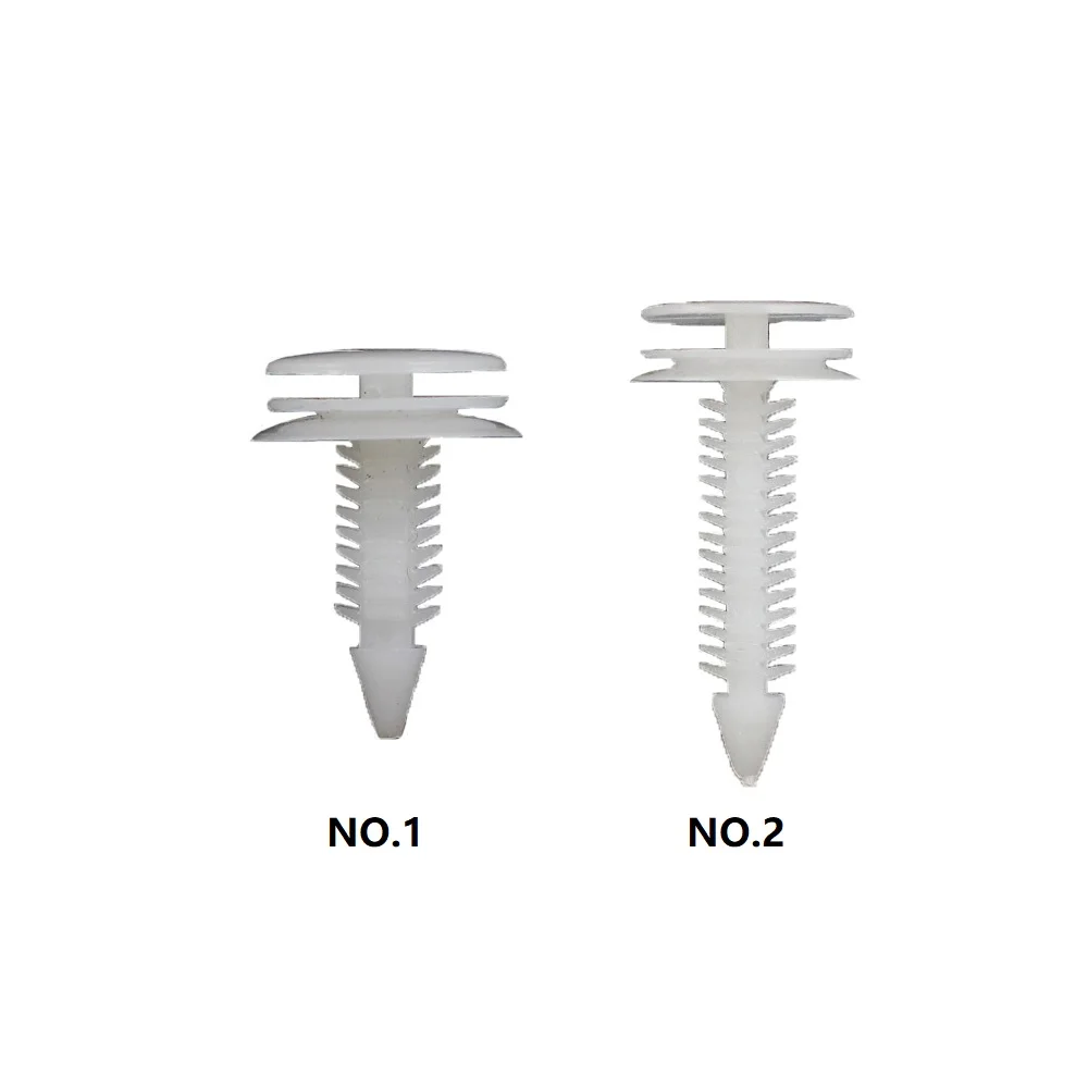 Auto Verschluss Automobil Tür Trim Panel Clip Weiß Push-Retainer Bumper Fender Nieten Clips (10 Stück)