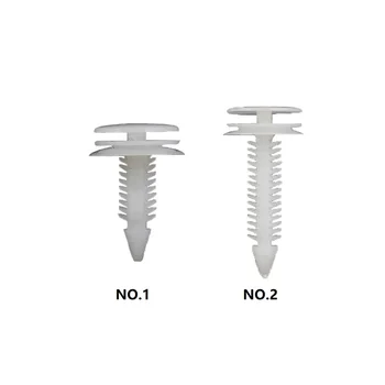 Auto Verschluss Automobil Tür Trim Panel Clip Weiß Push-Retainer Bumper Fender Nieten Clips (10 Stück)