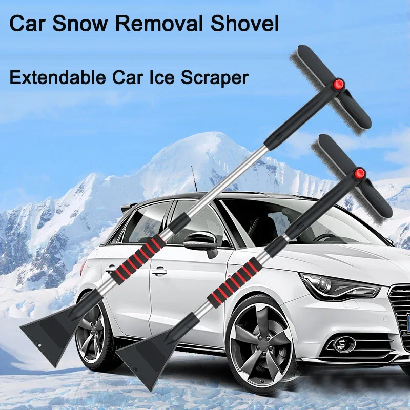 Auto Schnee Schaufel Ausziehbare Eis Schaber Schnee Pinsel Abnehmbare Windschutzscheibe Schnee Entfernen Besen