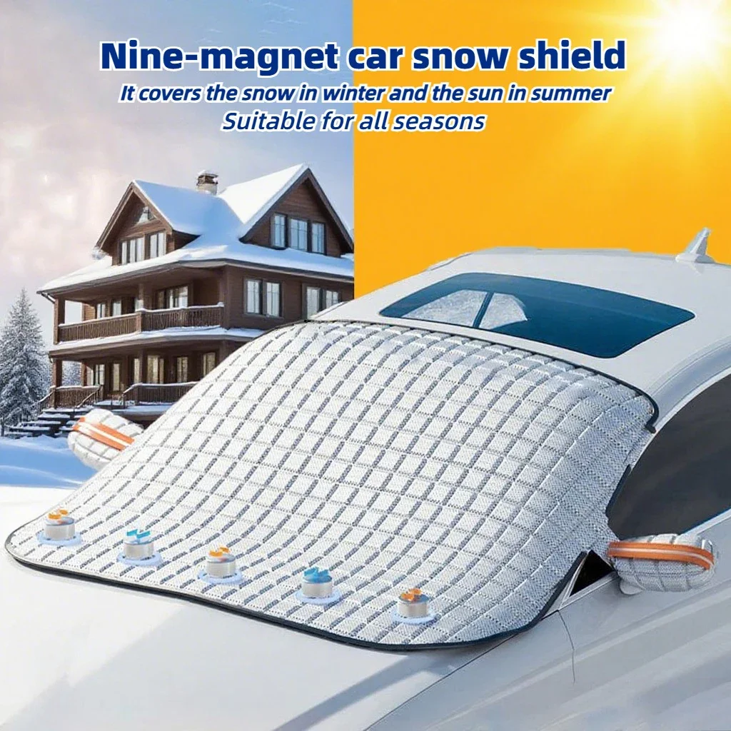 Verstärkte Autoabdeckung Halbe Fahrzeugabdeckung Sonnenschutz Regenschutz Schneeschutz Frostschutz