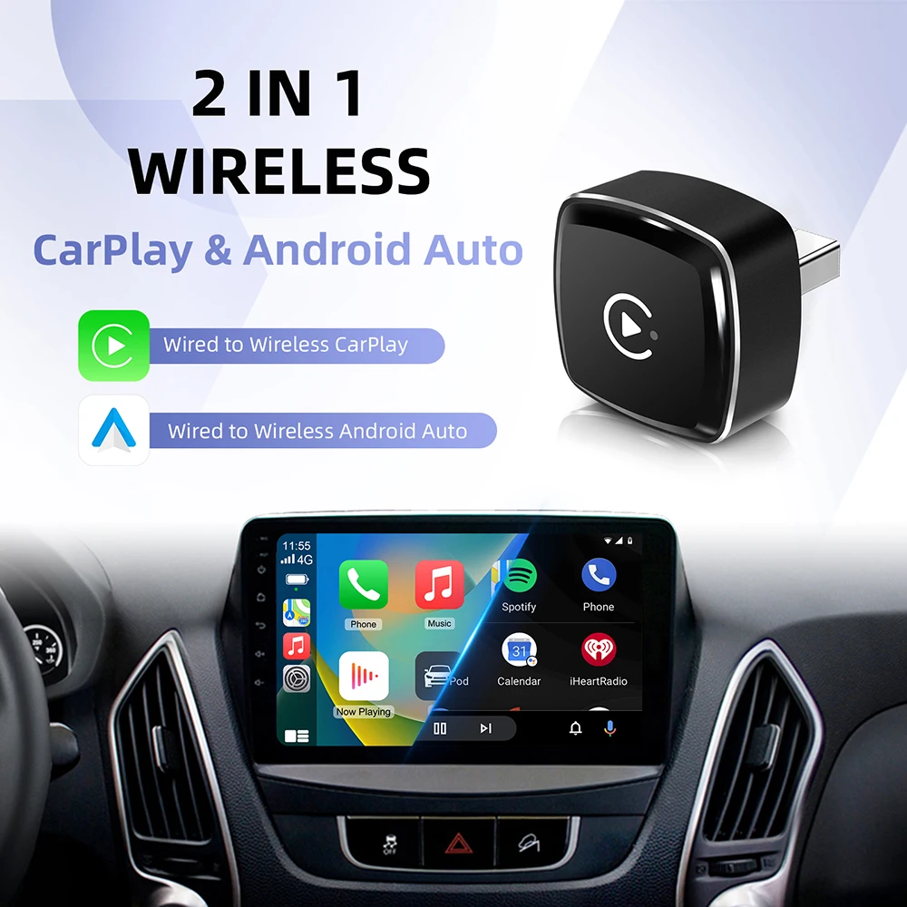 2026 Anyfar 2-in-1 Kabelloser CarPlay-Adapter & Android Auto – Bild 4
