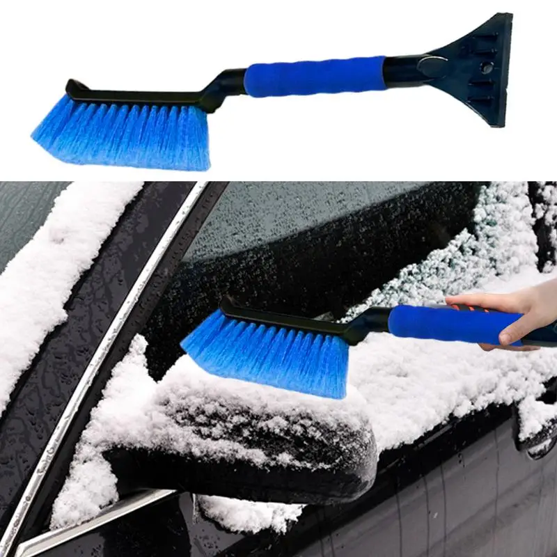 Eiskratzer für die Windschutzscheibe des Autos, 2-in-1-Schneeschaber – Bild 4
