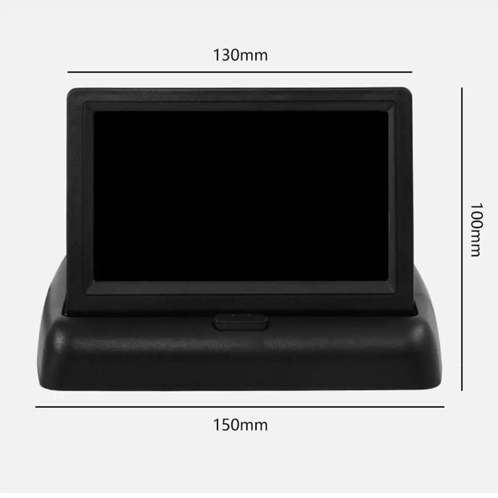 4,3-TFT-LCD-HD-Bildschirm, zusammenklappbarer Automonitor – Bild 5