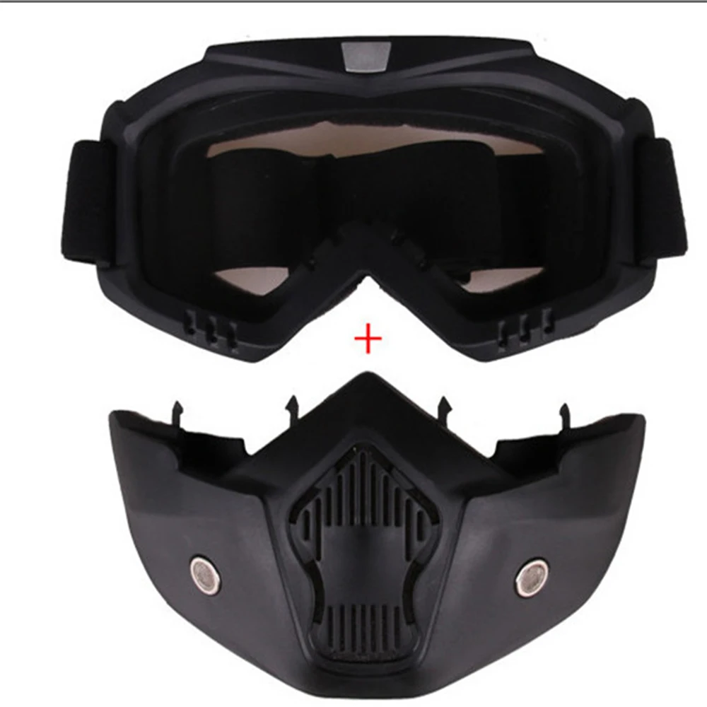 Schutz Motorrad Gesichtsmaske Abnehmbare Vollgesichts Taktische – Bild 4