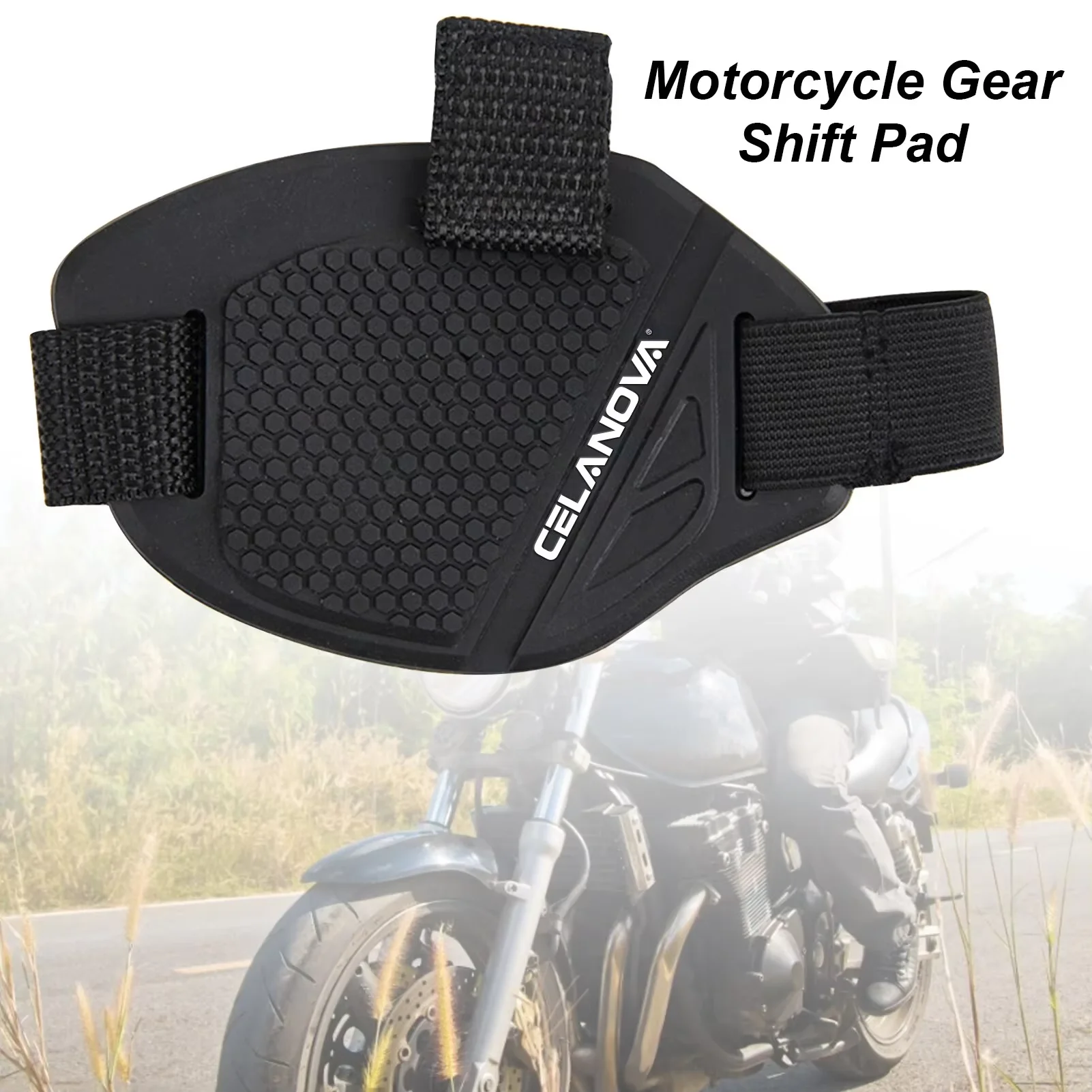 Motorrad Universal Shifter Anti-Rutsch-Pad - robuste Gummi-Stiefelabdeckung - verstellbare schützende