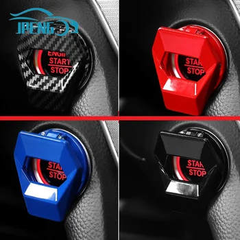 Auto Innen One-Key-Start Zündung Motor Stop Push-Schalter Taste Schutzhülle Dekoration Aufkleber Zubehör